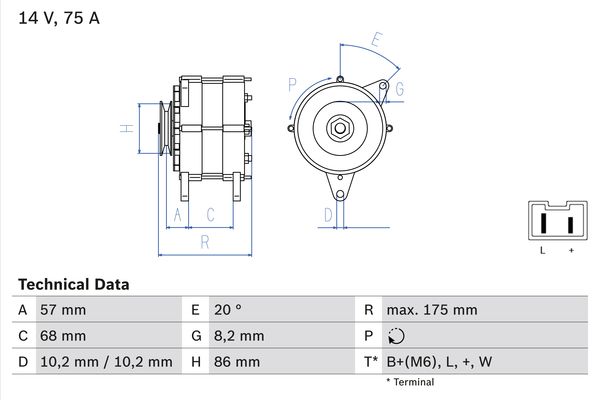 0986034861 - Alternator