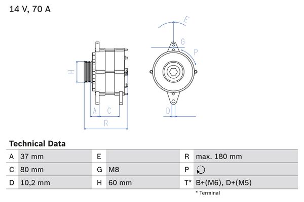0986038401 - Alternator