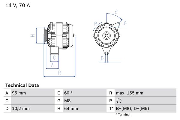 0986038730 - Alternator