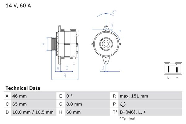 0986038851 - Alternator