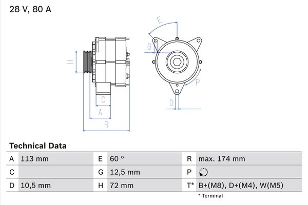 0986040260 - Alternator