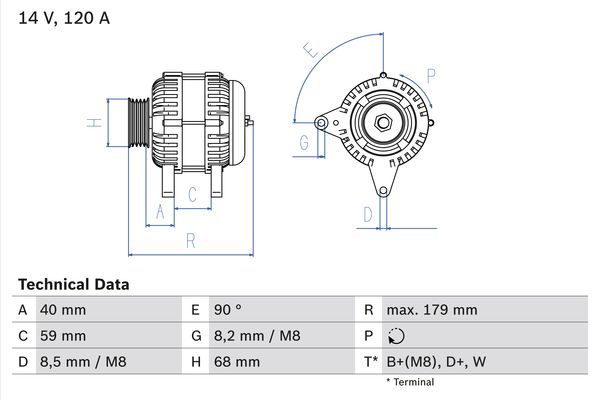 0986040360 - Alternator
