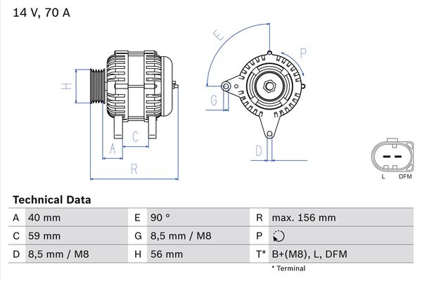 0986041510 - Alternator