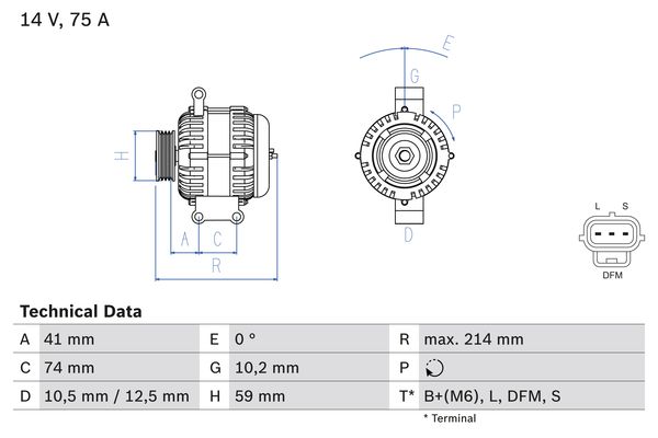 0986042650 - Alternator