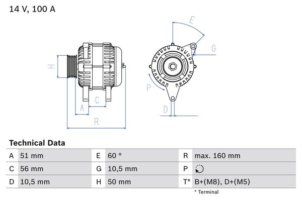 0986042750 - Alternator