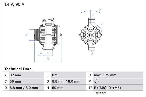0986043650 - Alternator
