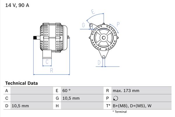0986046000 - Alternator