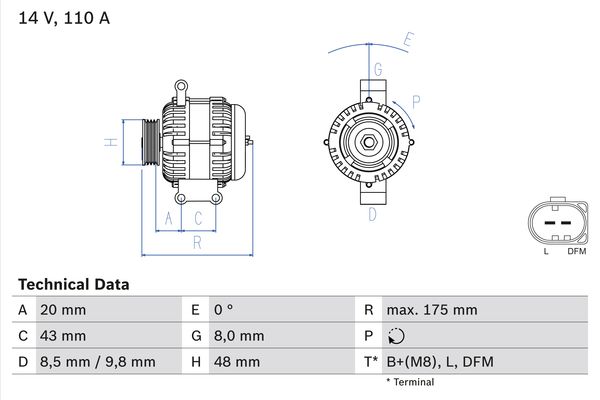 0986048750 - Alternator