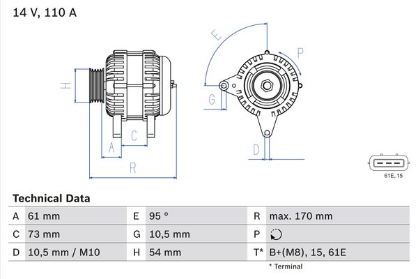 0986049430 - Alternator