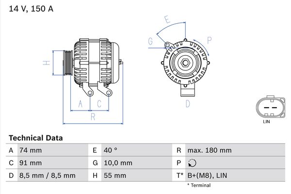 0986080810 - Alternator