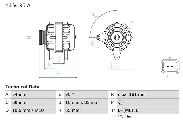 0986080960 - Alternator