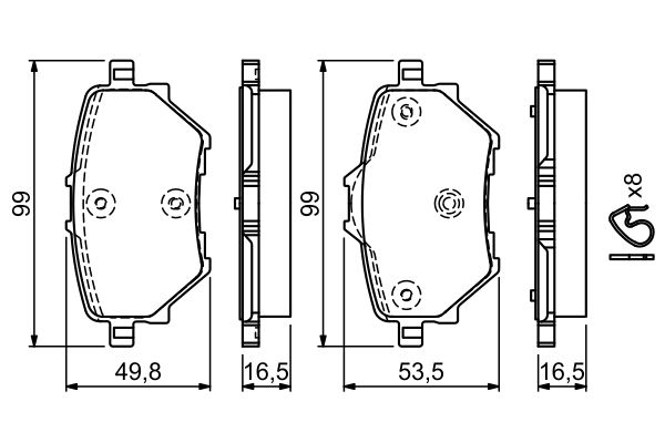 0986494716 - Brake lining - Image 7