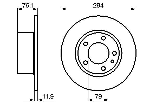 0986478037 - Brake disc