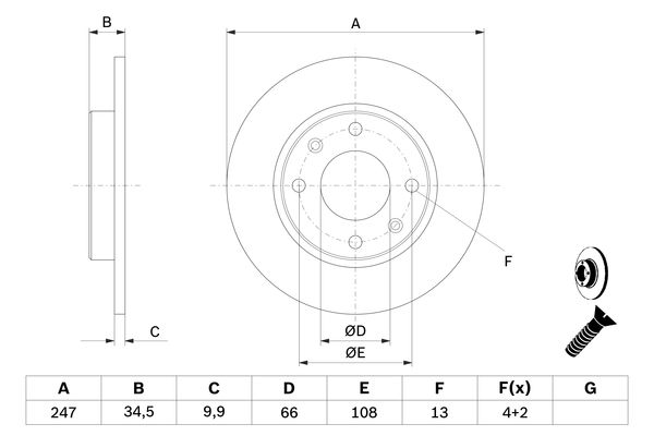 0986478046 - Brake disc - Image 5