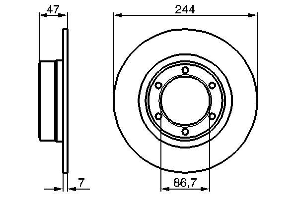 0986478050 - Brake disc - Image 5