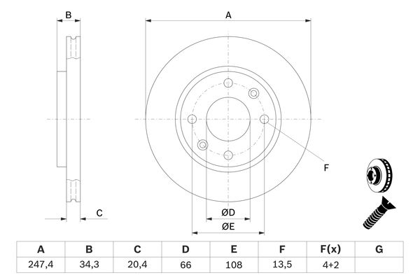 0986478370 - Brake disc - Image 5