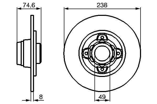 0986478557 - Brake disc