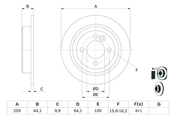 0986478601 - Brake disc - Image 5