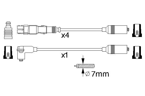 0986356304 - Ht ignition cable - Image 5