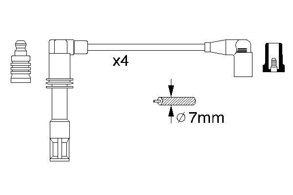 0986356308 - Ht ignition cable - Image 5