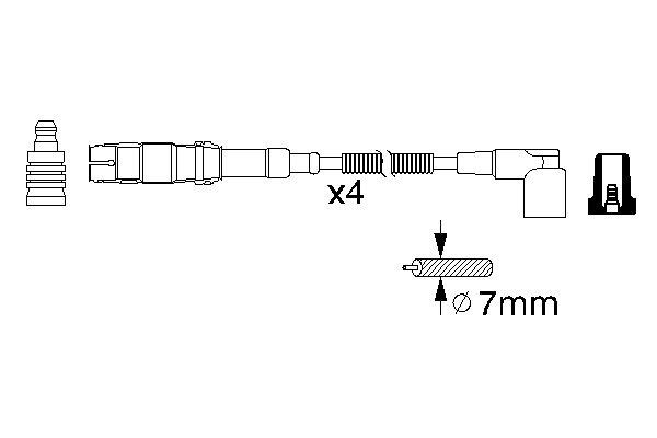 0986356310 - Ht ignition cable - Image 5