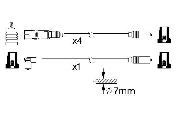0986356317 - Ht ignition cable - Image 5