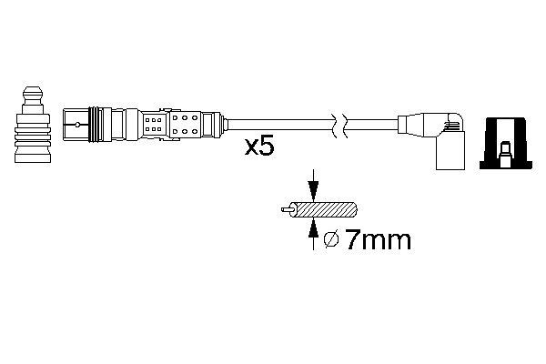 0986356318 - Ht ignition cable - Image 5