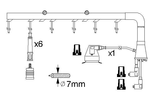 0986356322 - Ht ignition cable - Image 5