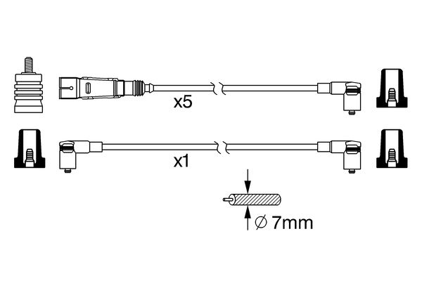 0986356340 - Ht ignition cable - Image 5