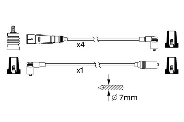 0986356342 - Ht ignition cable - Image 5