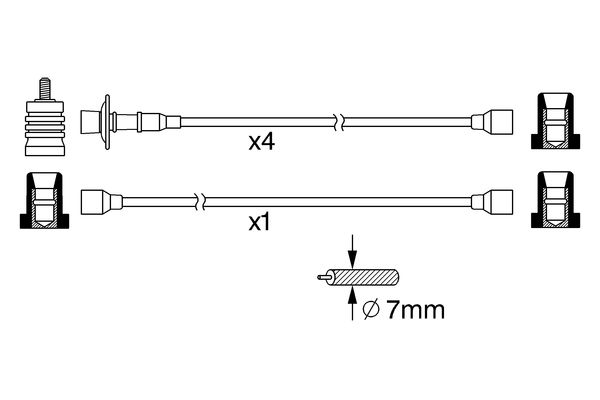 0986356370 - Ht ignition cable - Image 5