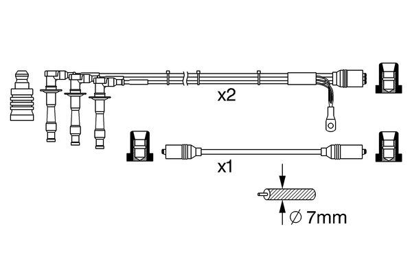 0986356373 - Ht ignition cable - Image 5