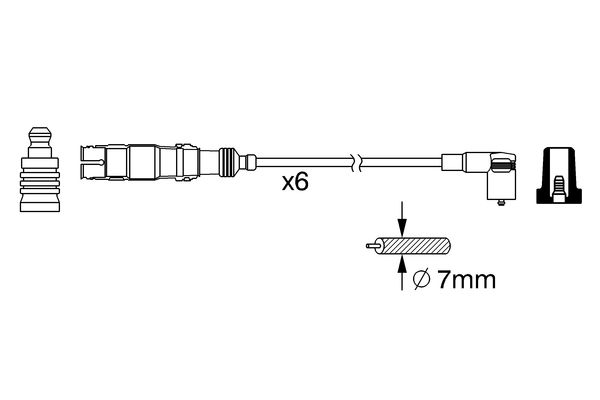 0986356384 - Ht ignition cable - Image 5