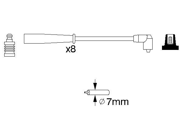 0986356707 - Ht ignition cable - Image 5