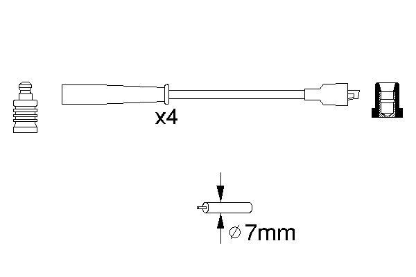0986356716 - Ht ignition cable - Image 5