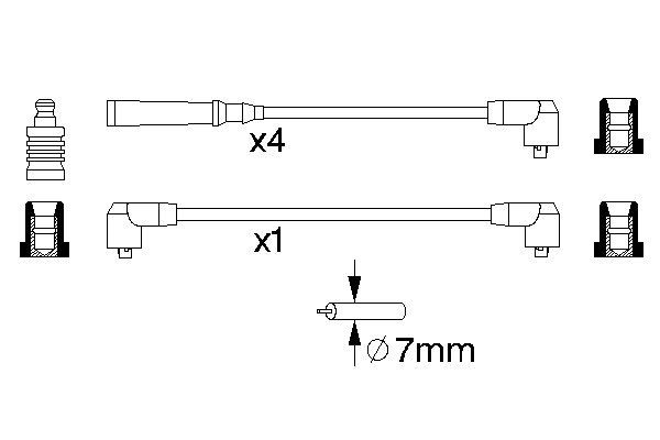 0986356720 - Ht ignition cable - Image 5