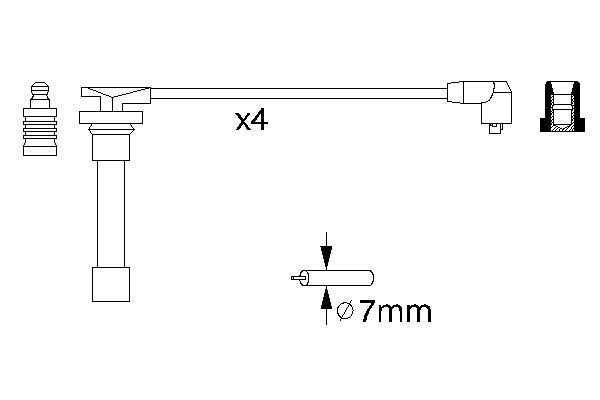 0986356721 - Ht ignition cable - Image 5