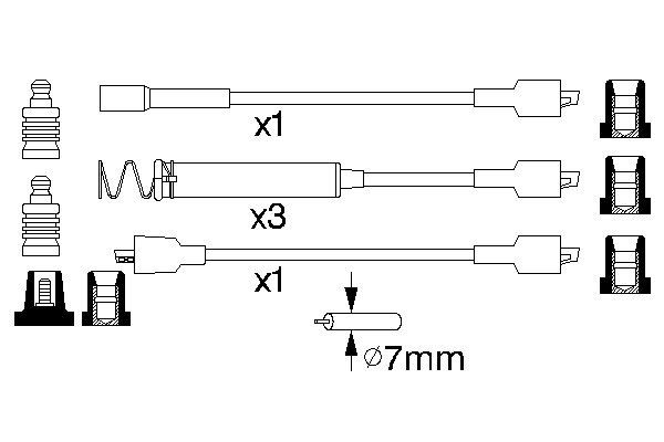 0986356722 - Ht ignition cable - Image 5