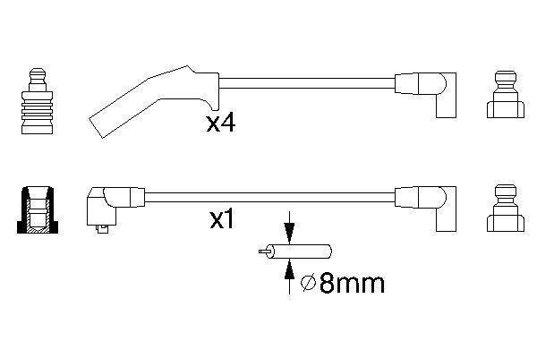 0986356724 - Ht ignition cable - Image 5