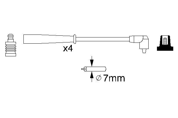 0986356727 - Ht ignition cable - Image 5