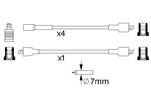 0986356732 - Ht ignition cable - Image 5