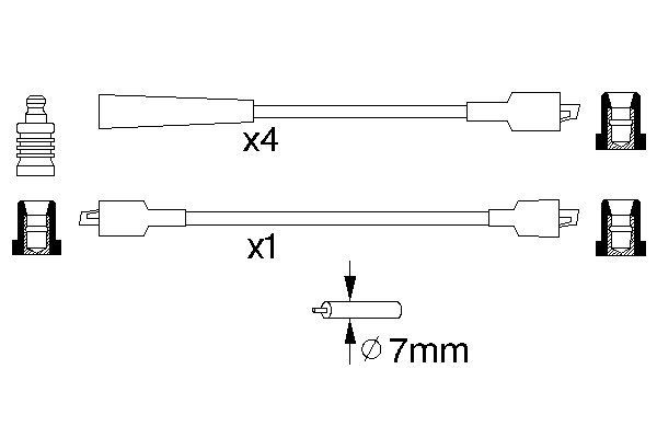 0986356785 - Ht ignition cable - Image 5