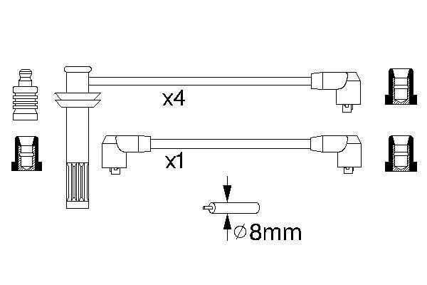 0986356791 - Ht ignition cable - Image 5