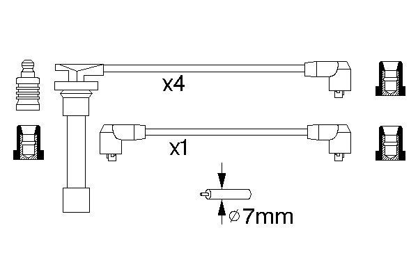 0986356799 - Ht ignition cable - Image 5