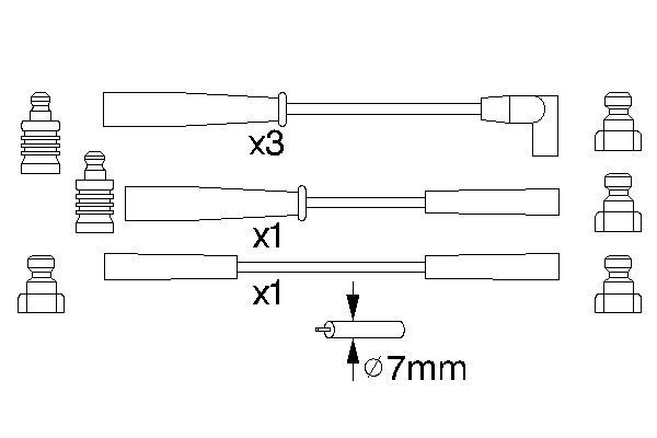 0986356803 - Ht ignition cable - Image 5