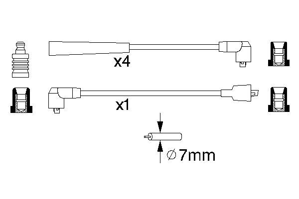0986356841 - Ht ignition cable - Image 5