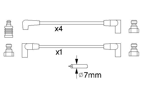 0986356852 - Ht ignition cable - Image 5