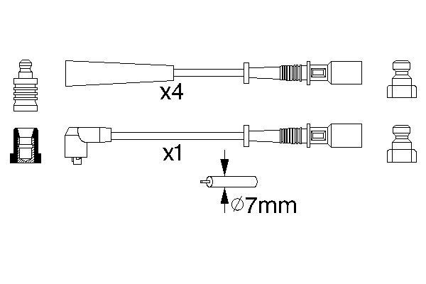 0986356853 - Ht ignition cable - Image 5