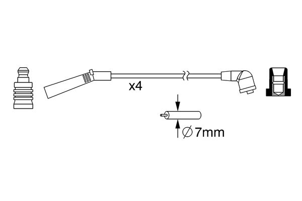 0986357093 - Ht ignition cable - Image 5