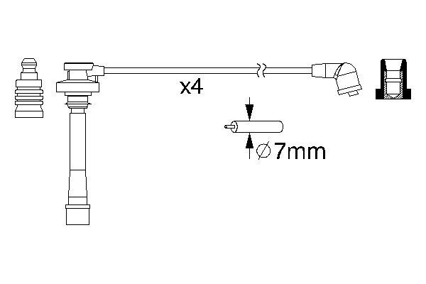 0986357147 - Ht ignition cable - Image 5